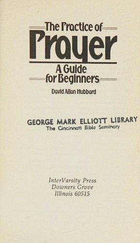 Cover for The practice of prayer
