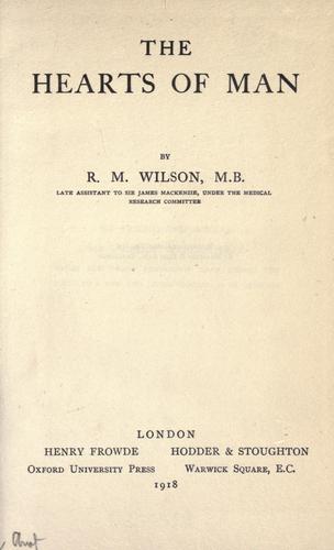 Cover for The hearts of man