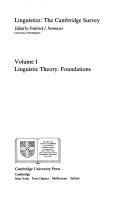 Cover for Linguistics, the Cambridge survey