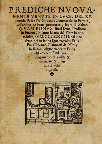 Cover for Prediche nvovamente venvte in lvce