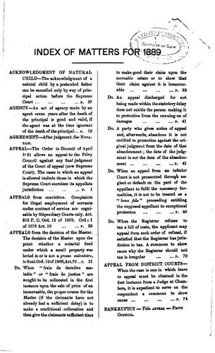 Cover for Decisions of the Supreme Court, Vice-Admiralty Court and Bankruptcy Court of Mauritius =: Arrèts ...