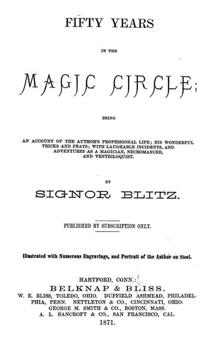 Cover for Fifty years in the magic circle