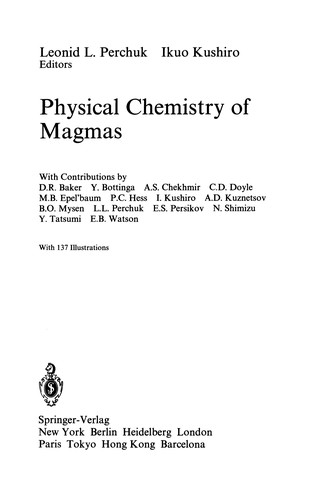 Cover for Physical Chemistry of Magmas