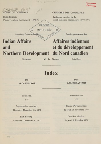 Cover for MINUTES OF PROCEEDINGS AND EVIDENCE