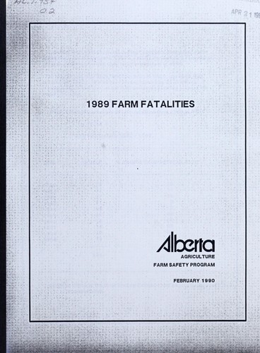 Cover for Farm fatalities