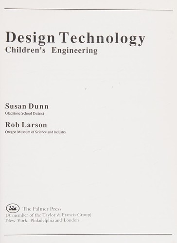 Cover for Design technology--children's engineering