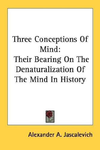 Cover for Three Conceptions Of Mind
