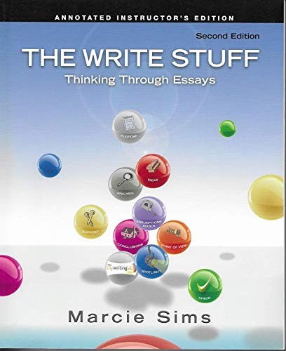 Cover for The Write Stuff : Thinking Through Essays