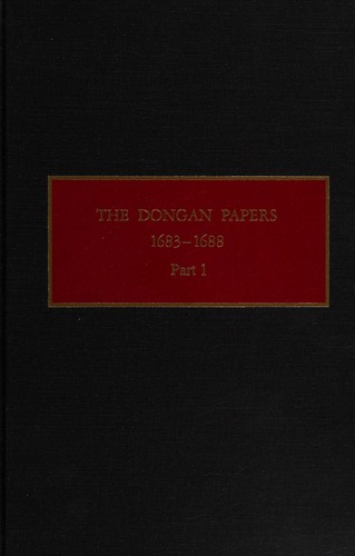 Cover for The Dongan papers