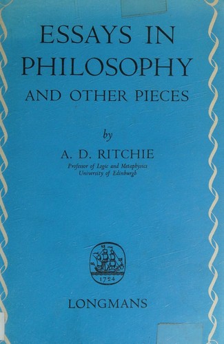 Cover for ESSAYS IN PHILOSOPHY - And Other Pieces