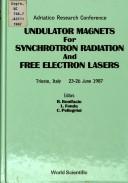 Cover for Undulator magnets for synchrotron radiation and free electron lasers