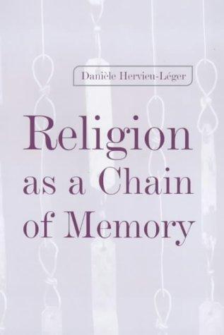 Cover for Religion as a Chain of Memory
