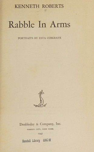 Cover for Rabble in arms;