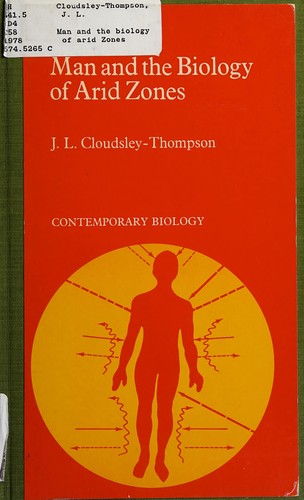 Cover for Man and the biology of arid Zones