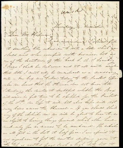 Cover for [Letter to] Dear Mrs. Chapman
