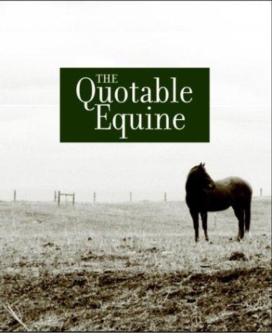 Cover for The Quotable Equine Tri-fold Vertical Note Cards