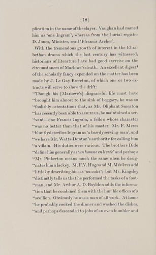 Cover for The death of Christopher Marlowe