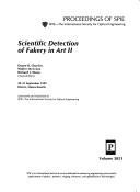 Cover for Scientific detection of fakery in art II