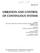 Cover for Vibration and control of continuous systems