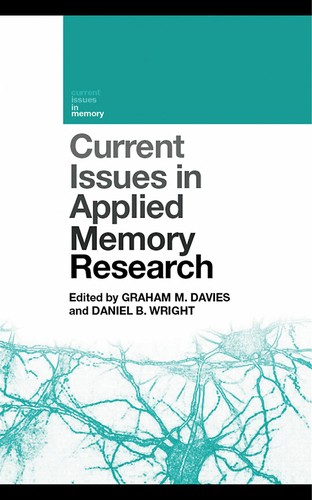 Cover for Current issues in applied memory research