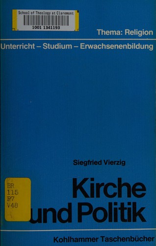Cover for Kirche und Politik