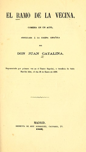 Cover for El ramo de la vecina
