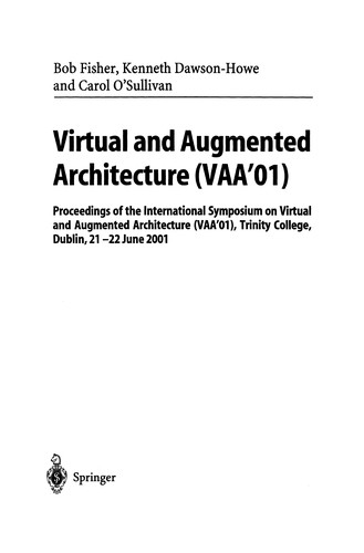 Cover for Virtual and augmented architecture (VAA'01)