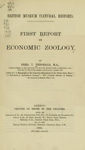 Cover for First report on economic zoology