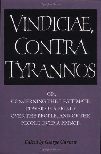 Cover for Brutus: Vindiciae, contra tyrannos
