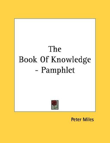 Cover for The Book Of Knowledge - Pamphlet