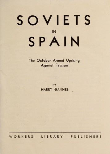 Cover for Soviets in Spain
