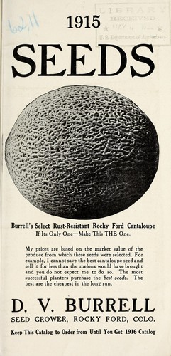Cover for 1915 seeds