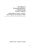 Cover for The Myths of deinstitutionalization