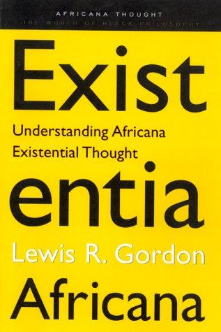 Cover for Existentia Africana