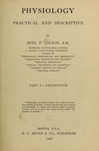 Cover for Physiology, practical and descriptive