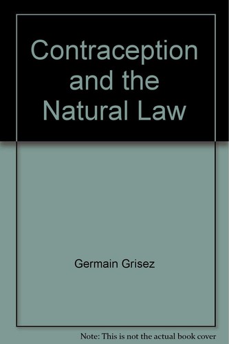 Cover for Contraception and the Natural Law