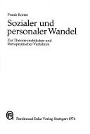 Cover for Sozialer und personaler Wandel