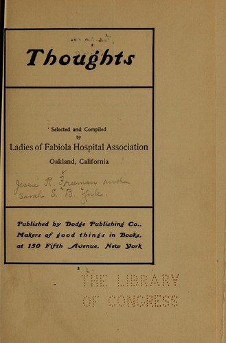 Cover for Thoughts