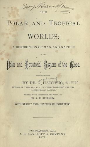Cover for The polar and tropical worlds