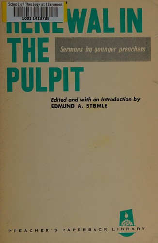 Cover for Renewal in the pulpit