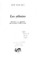 Cover for Les ethnies