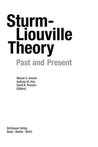 Cover for Sturm-Liouville theory