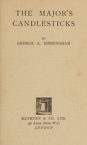 Cover for The Major's candlesticks