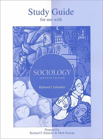 Cover for Student Study Guide for use with Sociology