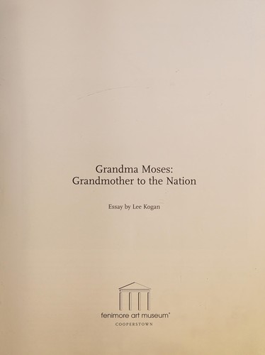 Cover for Grandma Moses