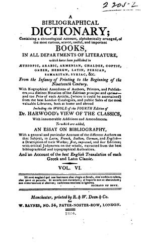 Cover for bibliographical dictionary