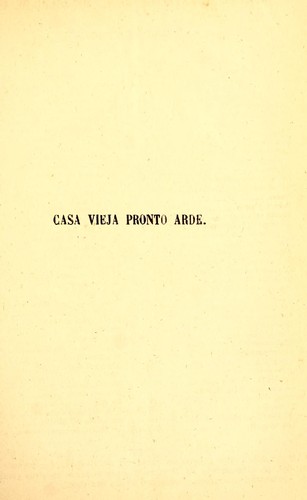 Cover for Casa vieja pronto arde