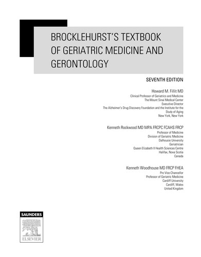 Cover for Brocklehurst's textbook of geriatric medicine and gerontology