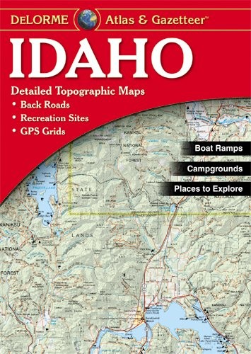 Cover for Garmin DeLorme Atlas & Gazetteer Paper Maps- Idaho, AA-008798-000