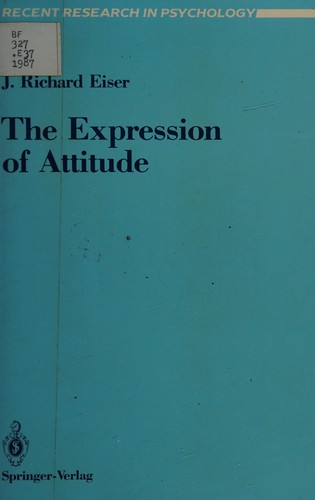 Cover for The expression of attitude